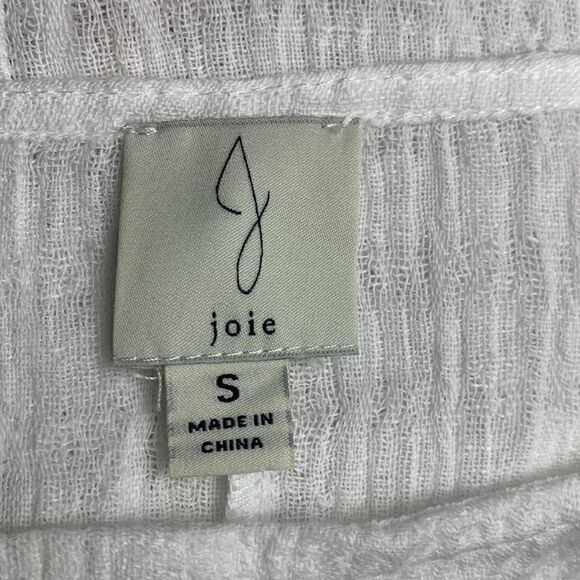 New JOIE Linen Gauze Texture Top Size SMALL tunic shirt - Picture 7 of 8
